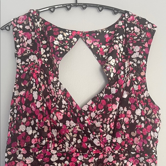 White House Black Market Pink and Black Dress Size 8 - Picture 3 of 8